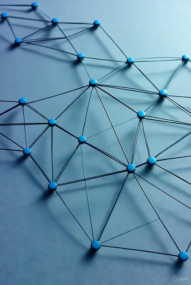 FAQ illustration with AI question marks and answers in professional style