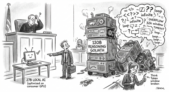 LegalBench evaluation results comparing five LLMs on legal reasoning tasks